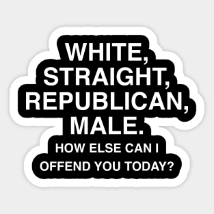 How can I offend you ? Sticker